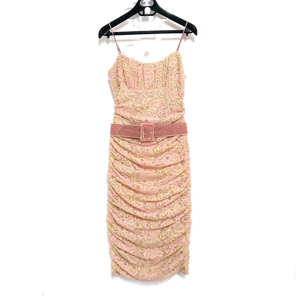 Vintage Betsy Johnson Dress Embroidered Velvet